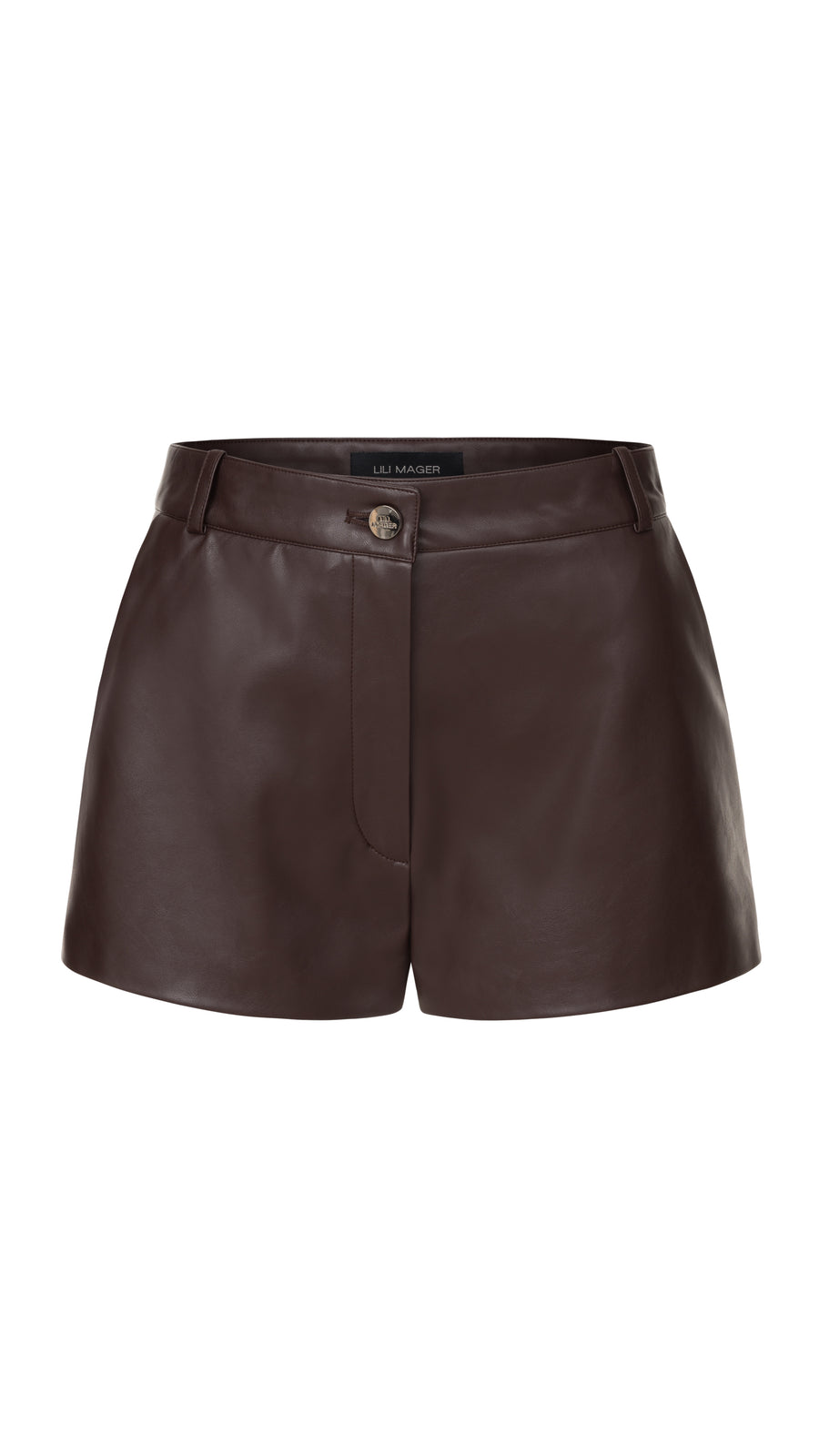 Eco-leather shorts
