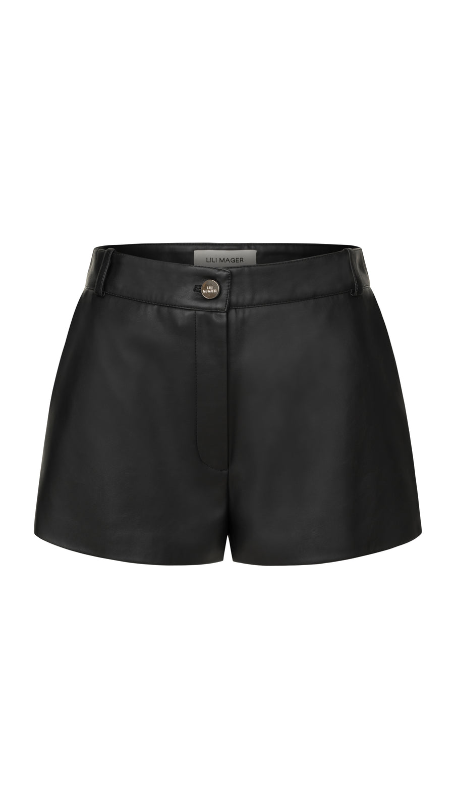 Eco-leather shorts