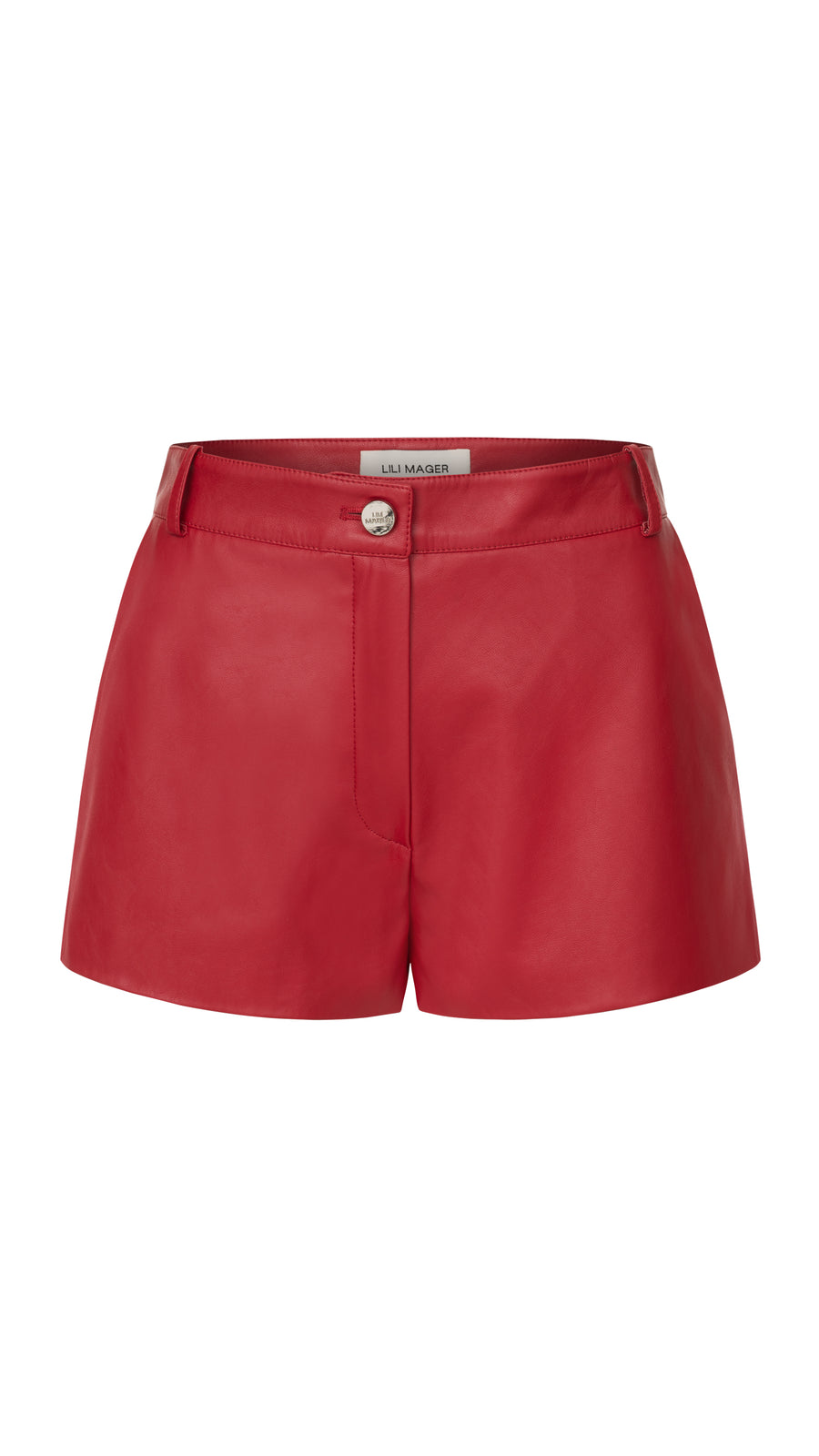 Eco-leather shorts