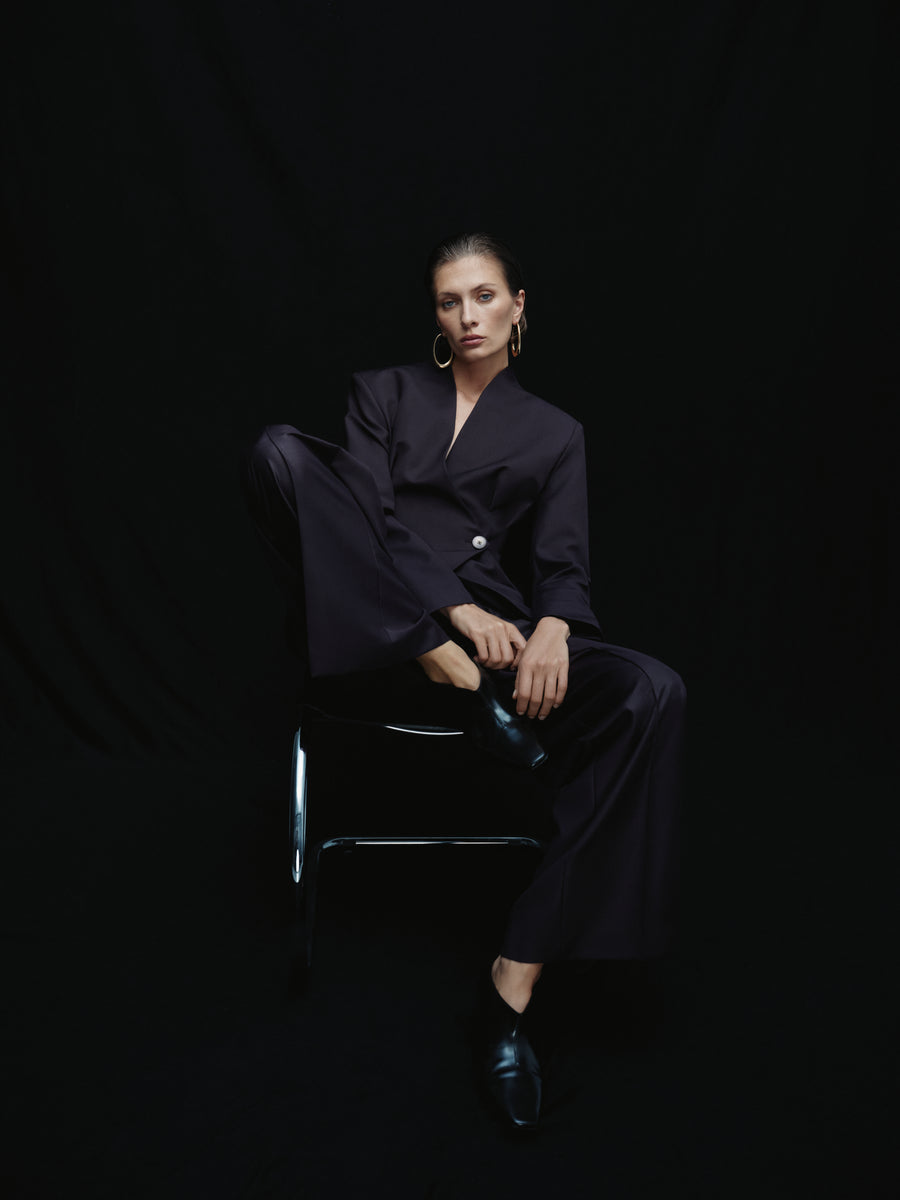 Asymmetric cut Jacket