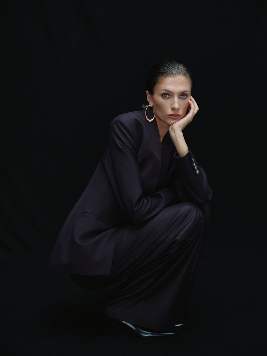 Asymmetric cut Jacket