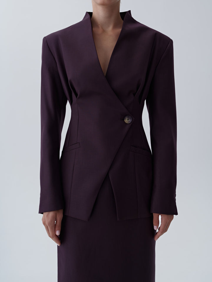 Asymmetric cut Jacket