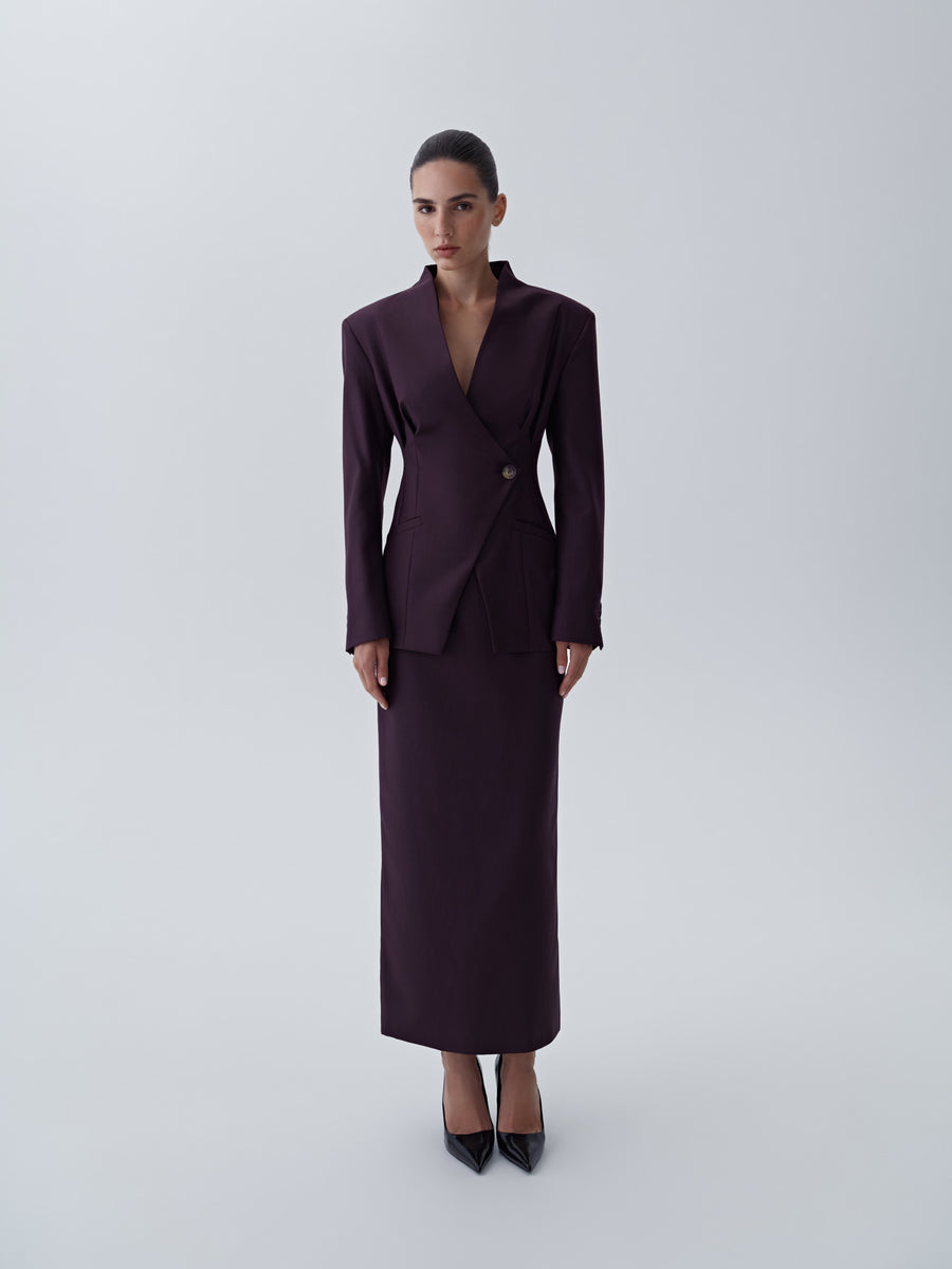 Asymmetric cut Jacket