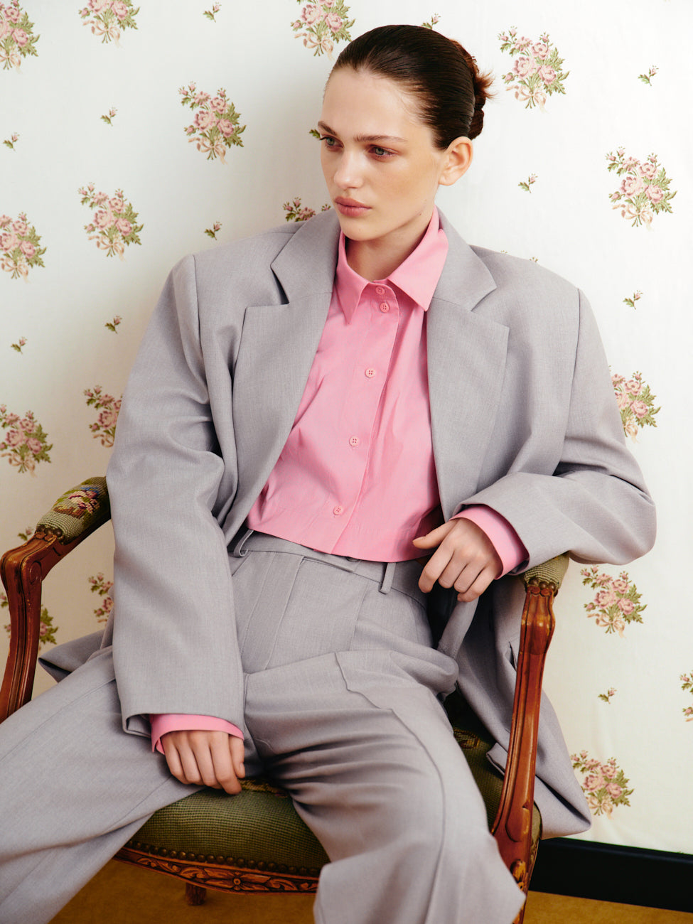 Oversized double-breasted jacket