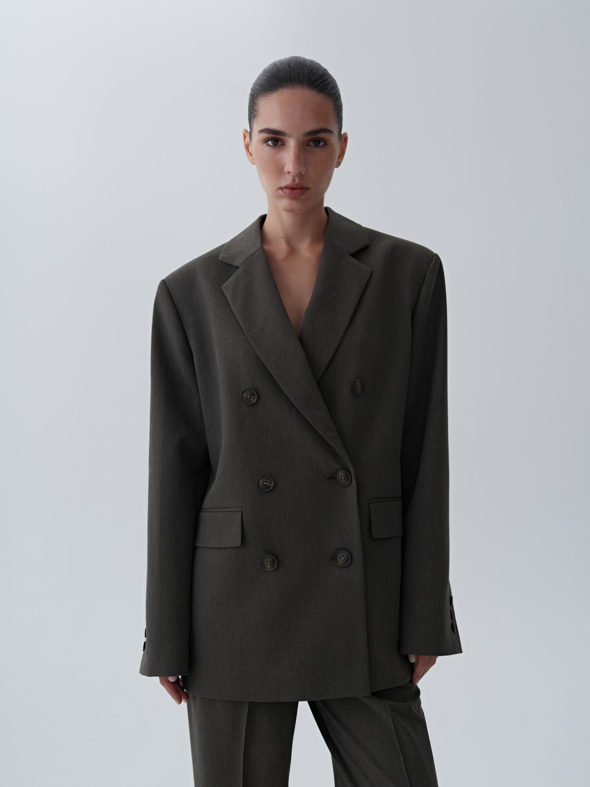 Oversized double-breasted jacket