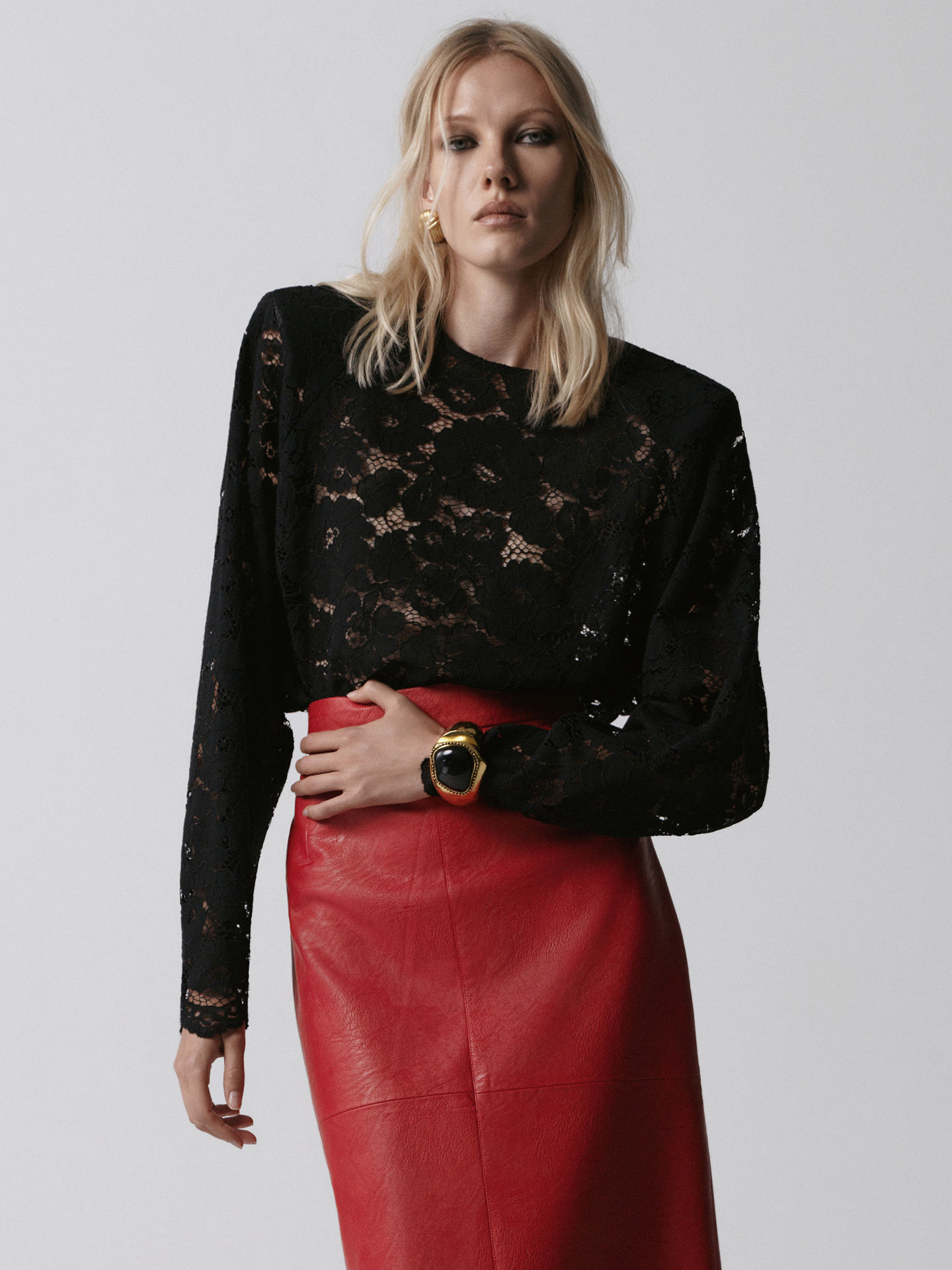 Lace blouse «Noir»