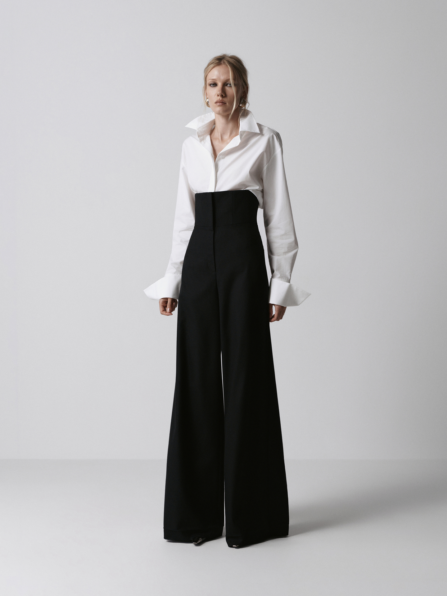 Corset-waist trousers